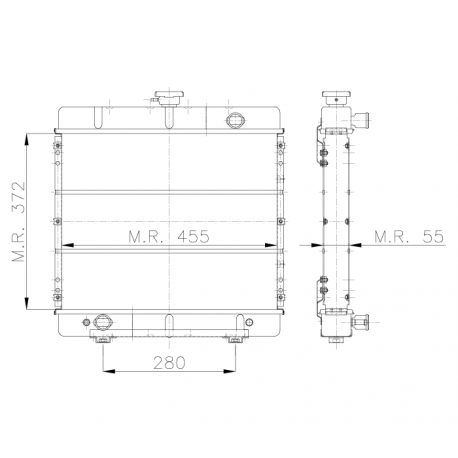RADIATEUR LOMBARDINI 263 TRIPLE CIRCUIT