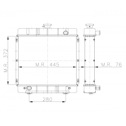 RADIATEUR LOMBARDINI 183 TRIPLE CIRCUIT