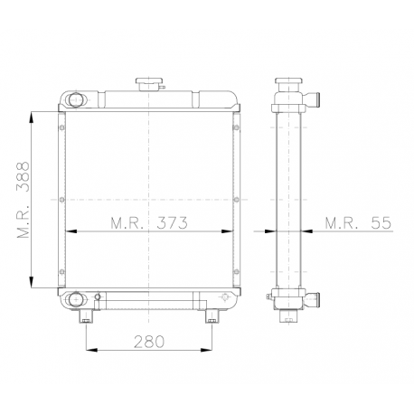 RADIATEUR LOMBARDINI LW 1204 S SIMPLE CIRCUIT