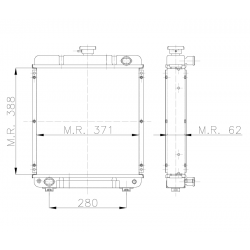 RADIATEUR LOMBARDINI 193 3TMF TRIPLE CIRCUIT