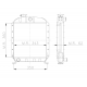 RADIATEUR AGRICOLE FIAT 250-300