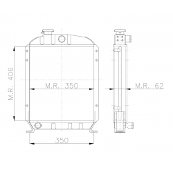 RADIATEUR AGRICOLE FIAT 35-66