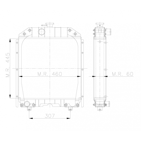 RADIATEUR FIAT 72-85