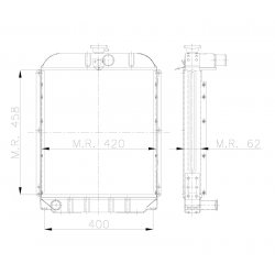RADIATEUR AGRICOLE FIAT 315-415