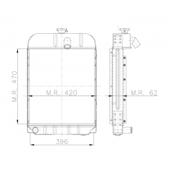 RADIATEUR AGRICOLE FIAT 311-312-331-332-351-352