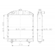 RADIATEUR AGRICOLE FIAT 680-740NH55-90-90 3FL