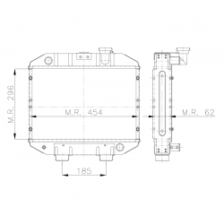 RADIATEUR AGRICOLE CARRARO LDW 1204