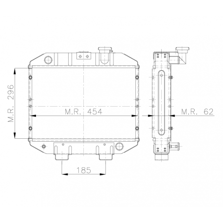 RADIATEUR AGRICOLE CARRARO LDW 1204