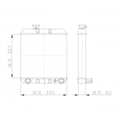 RADIATEUR AGRICOLE CARRARO LDW1503 M.A EAU